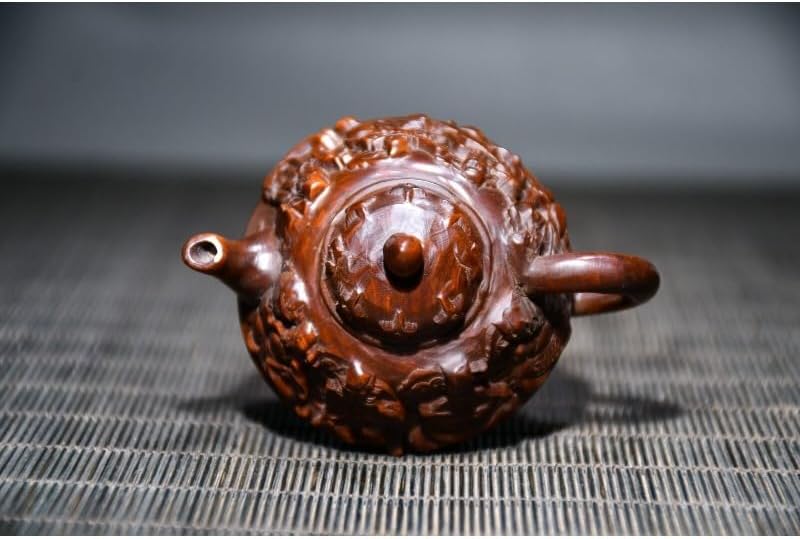 LimpaC Collection Boxwood Eight Immortal God Teapot Statue