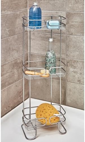 InterDesign iDesign Neo Bathroom Standing Shelves Silver