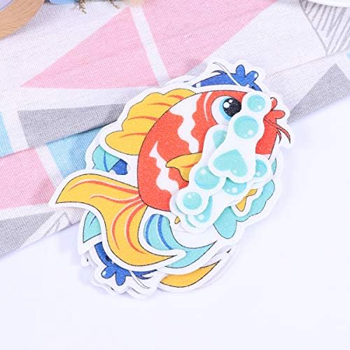8pcs Stickers Anti-Slip Cartoon Fish Bat Decals