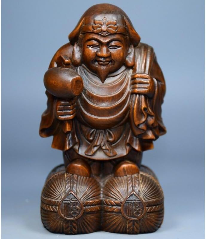 LimpaC Handmade Boxwood Mahakala Statue