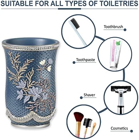 Zahari Home 4pc Capri Bathroom Set Royal Blue