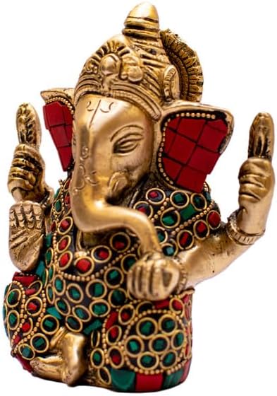 Statuestudio Brass Lord Ganapati Idol Decor