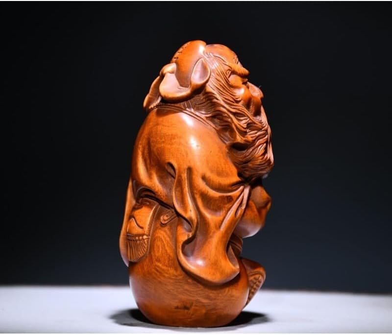 LimpaC Handcrafted Boxwood Zhong Kui Statue