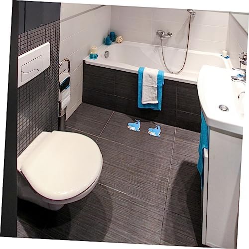 Ciieeo Anti Slip Tub Stickers 5pcs Shark Design