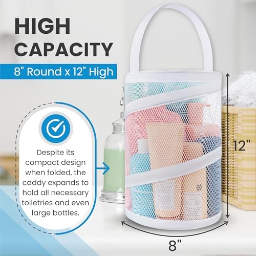 Handy Laundry Foldable Shower Caddy - White 1