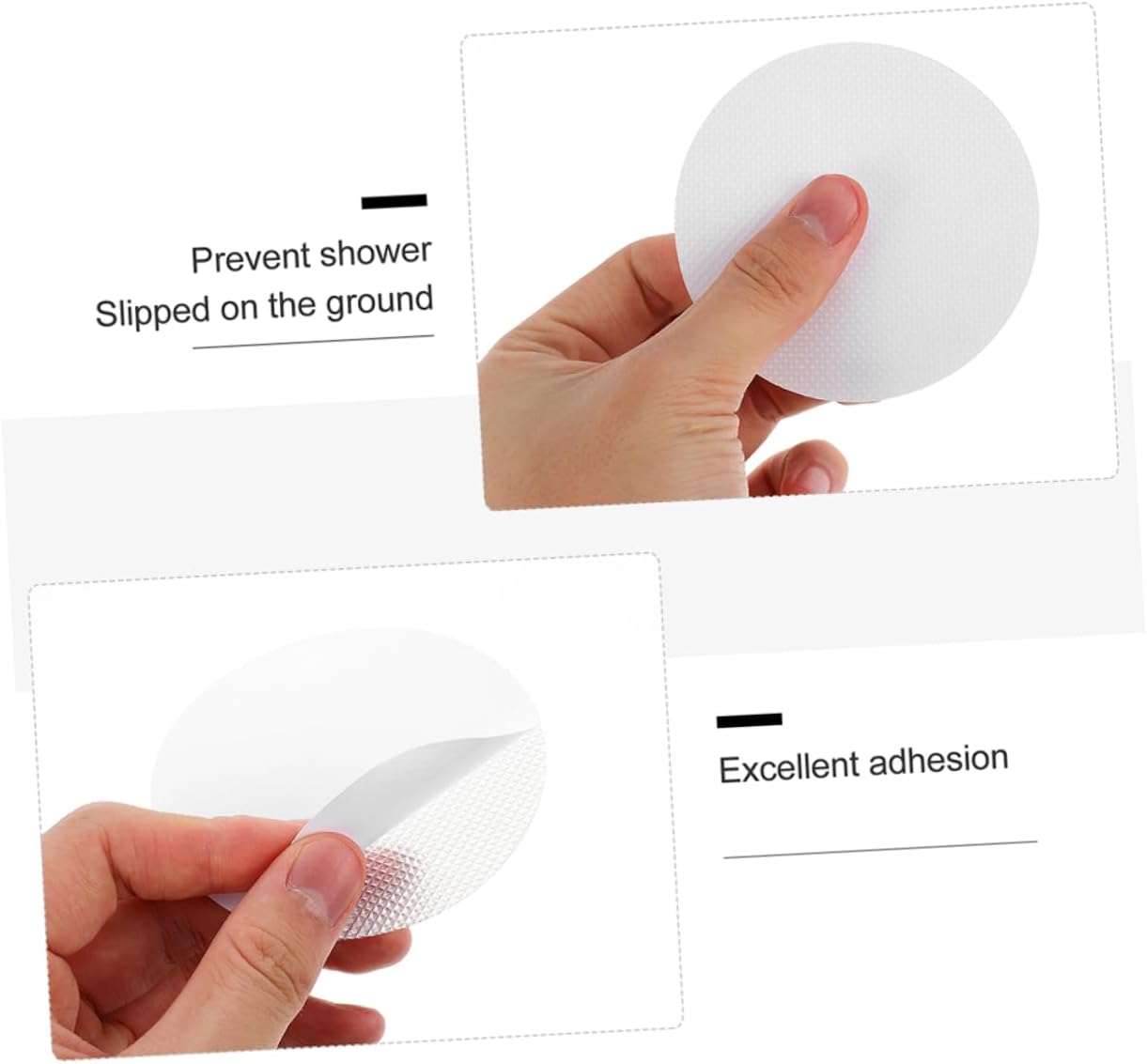 VOSAREA 20Pcs Round Transparent Safety Stickers for Bathrooms Stairs Pools