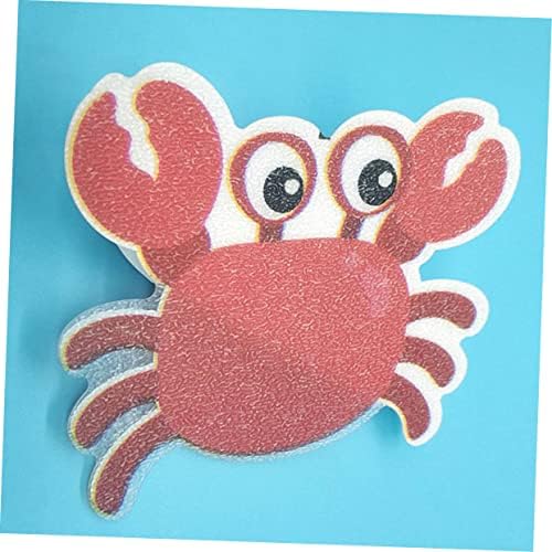 Ciieeo 5 Pack Non-Slip Bath Tub Stickers with Cartoon Crab Design