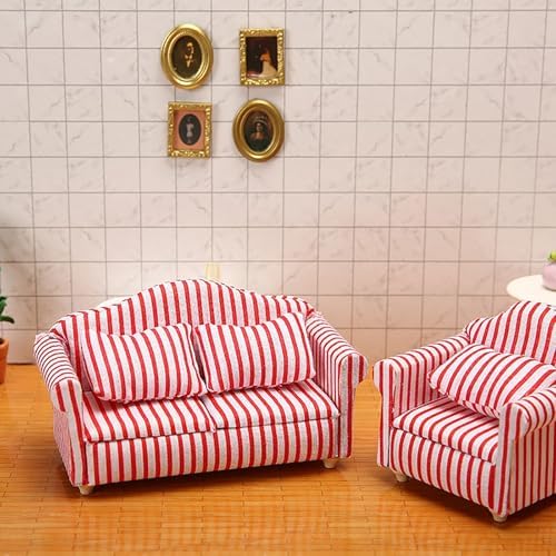 Living Room Scene Sculpture Statue -- Modern Art Home Decor