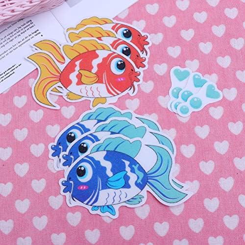 Cabilock 6pcs Bathtub Non-Slip Stickers Fish Design
