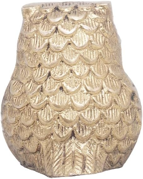 Statuestudio Brass Owl Decor Statue - Gold Finish