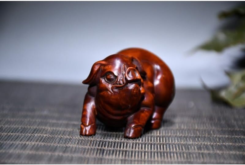 Boxwood Zodiac Pig Statues - 12 Lovable Animal Sculptures