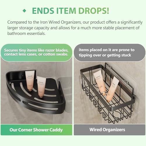 Geobella Adhesive Shower Corner Caddy 2-Pack