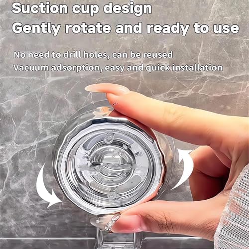 Removable Corrugated Suction Cup Shower Caddy Organizer