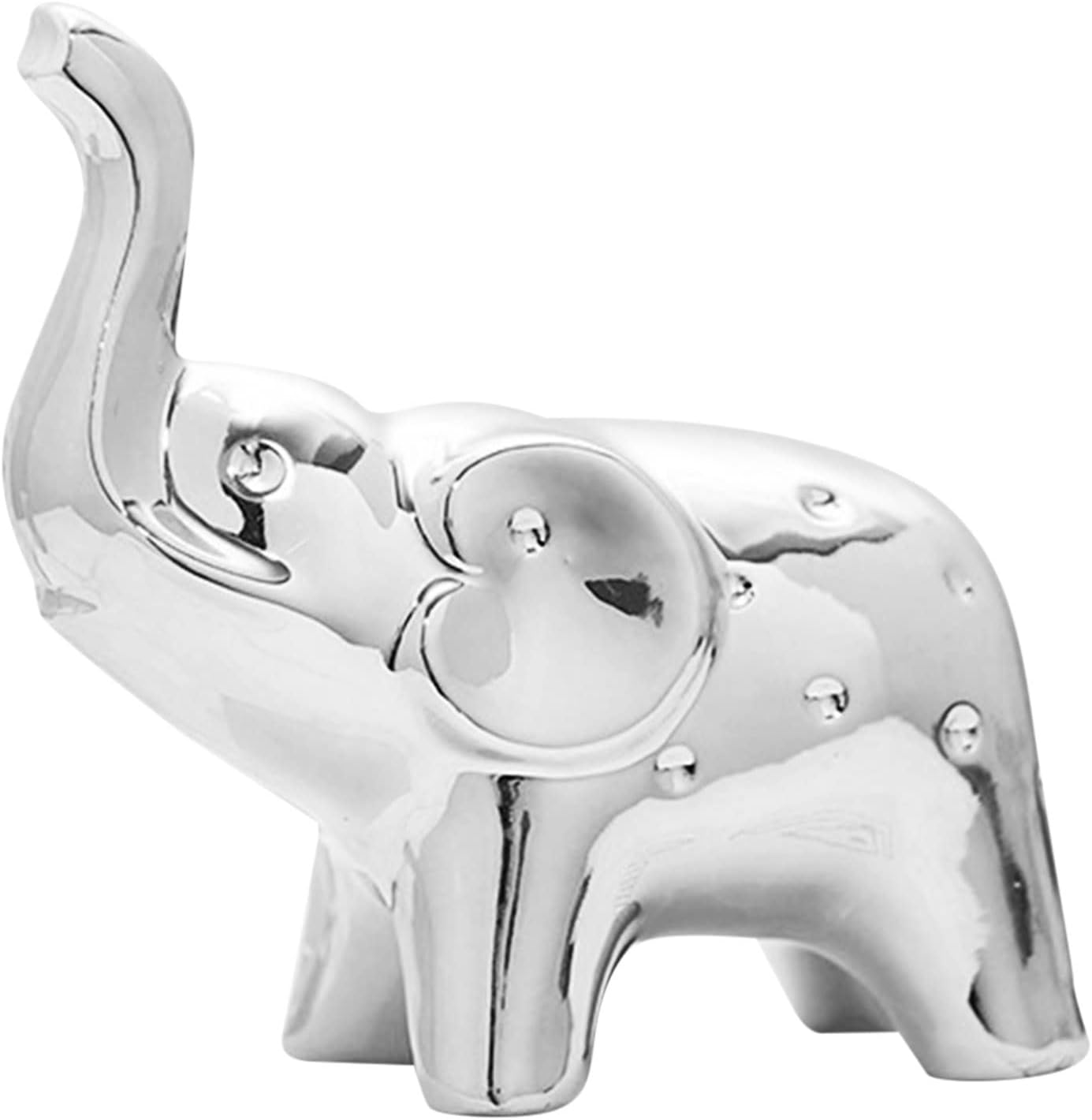 Ceramic Elephant Decor Statue Figurine Home Accent