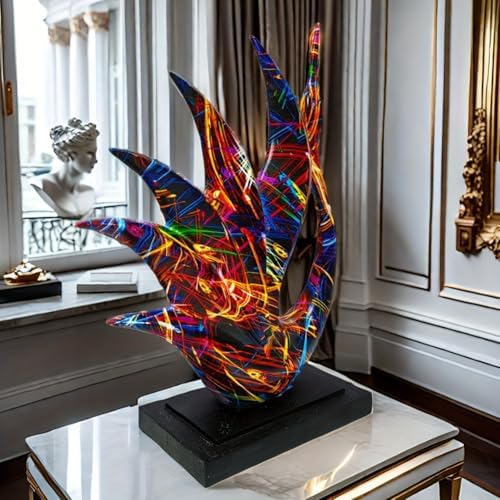 Yema Abstract Swan Figurine - Resin Art Decor