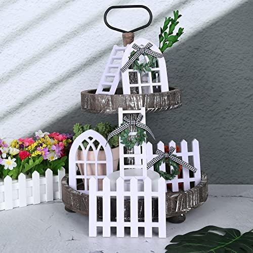Farmhouse Decor Statue -- Gold Black Design
