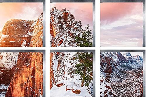 ChezMax Non-Slip Bathtub Sticker - 3D Mountain Peak Design 6 Pcs
