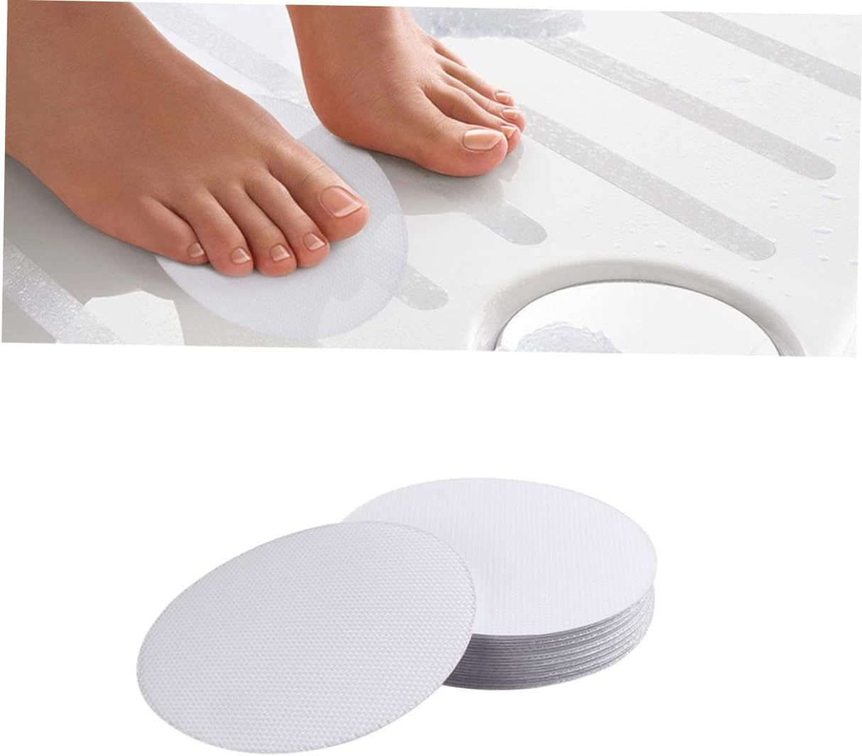 VOSAREA 36Pcs Round Peva Anti-Slip Bath Stickers