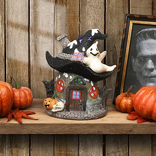 National Tree Company Pre-Lit Haunted Mushroom House with LED Light 7 Inches