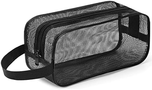 Gocvo Mesh Shower Caddy Black Portable Organizer Tote