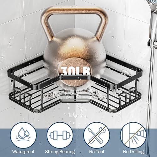 MAXIFFE 4 PCS Adhesive Shower Caddy Replacements
