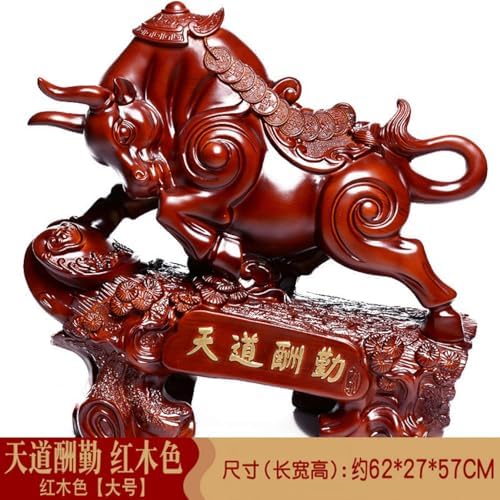 Large Wealth Prosperity Feng Shui Bull Statue for Home Office