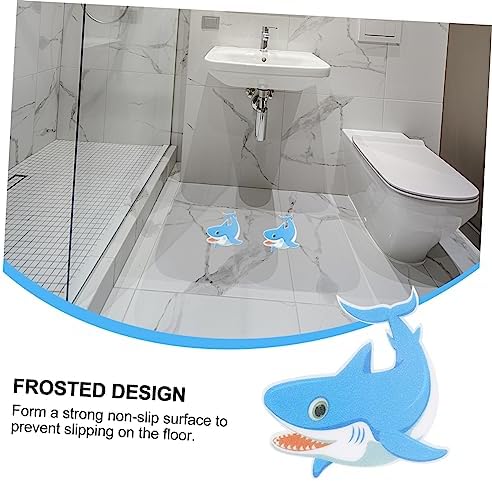 Ciieeo Anti Slip Tub Stickers 5pcs Shark Design