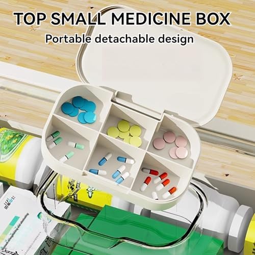 3-Tier Medicine Cabinet with Handle and Clear Lid