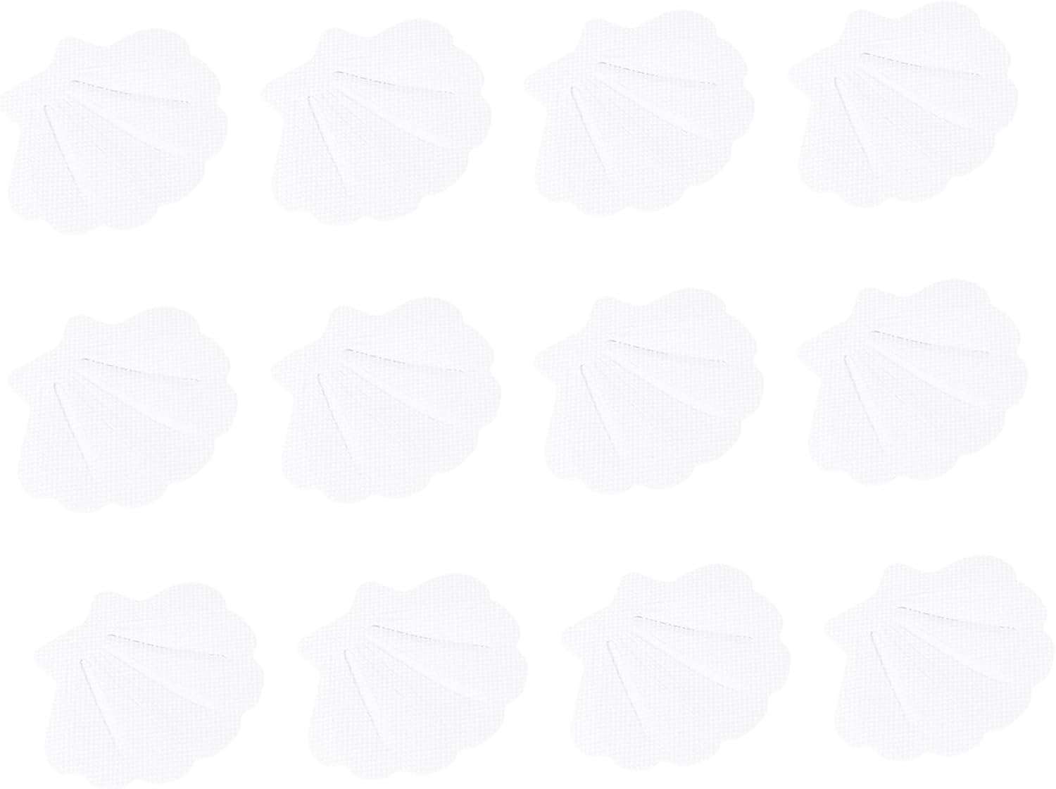 12pcs Non-Slip Bath Decals with Sea Shell Design