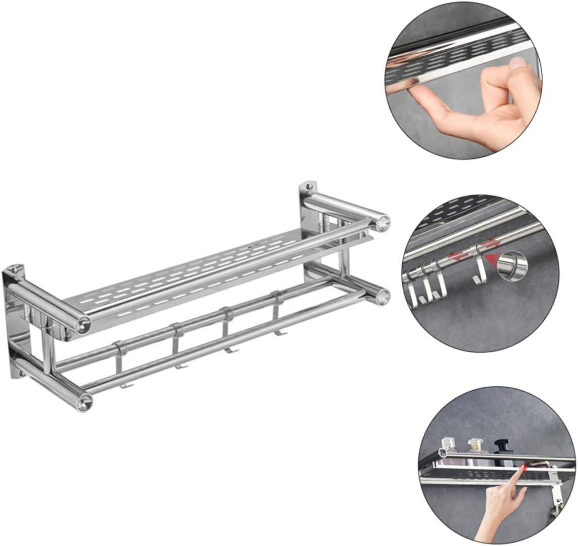 Unomor Shower Wall Storage Rack Stainless Steel