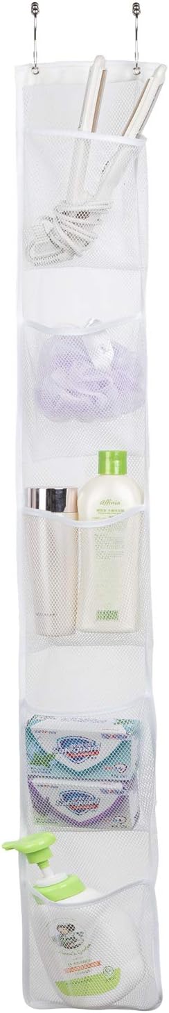 ALYER Hanging Storage Shower Caddy Organizer White