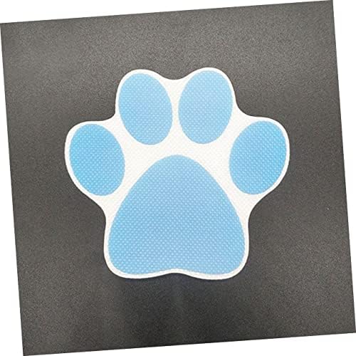 Ciieeo 4pcs Cartoon Dog Footprint Bath Decals