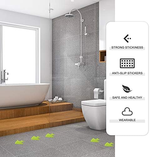 Angoily 20pcs Non-Slip Bathtub Stickers with Sea Creature Designs