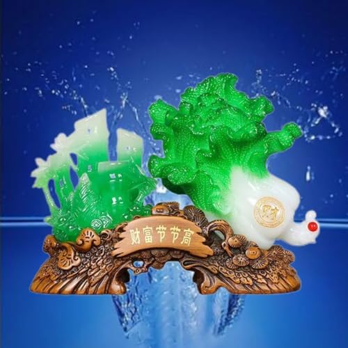 Chinese Feng Shui Wealth Prosperity Statue - Resin Jade Backet and Golden Toad