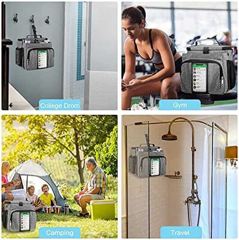 Bukere Portable Shower Caddy for Travel and Dorm Use