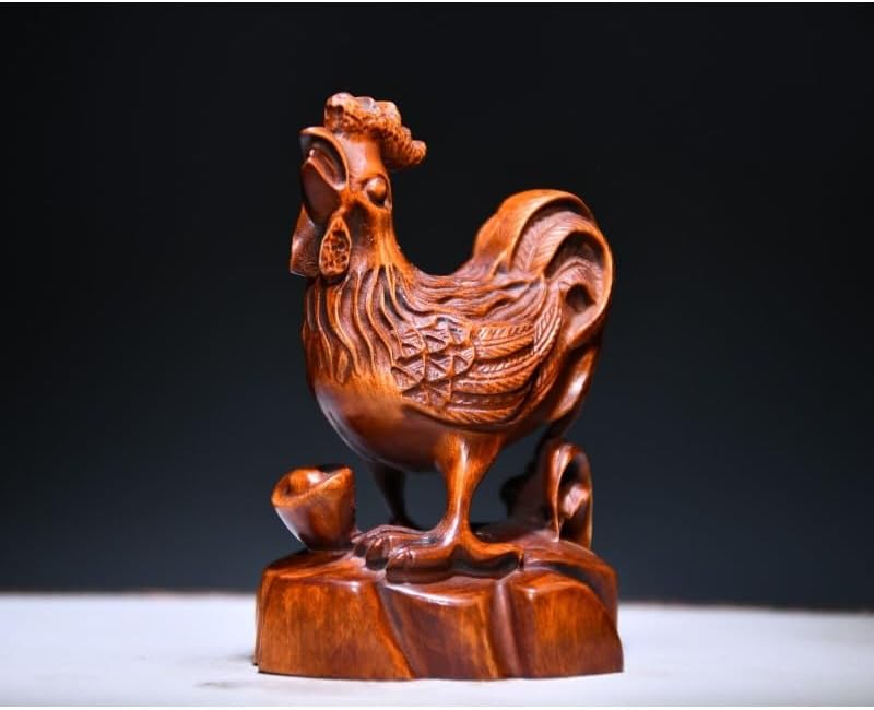 Boxwood Zodiac Chicken Statues Handcrafted Home Decor