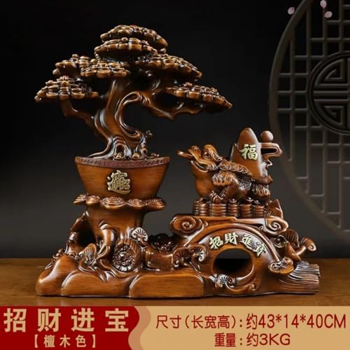 Feng Shui Wealth Statue - 43x14x40cm Resin