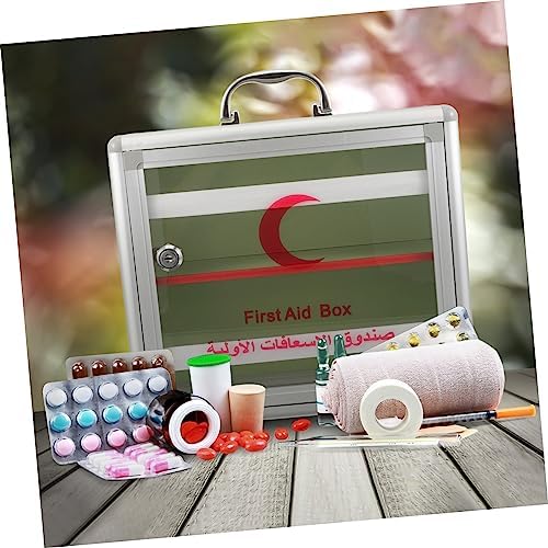 FOYTOKI Emergency First Aid Box Wall Mounted Medicine Cabinet