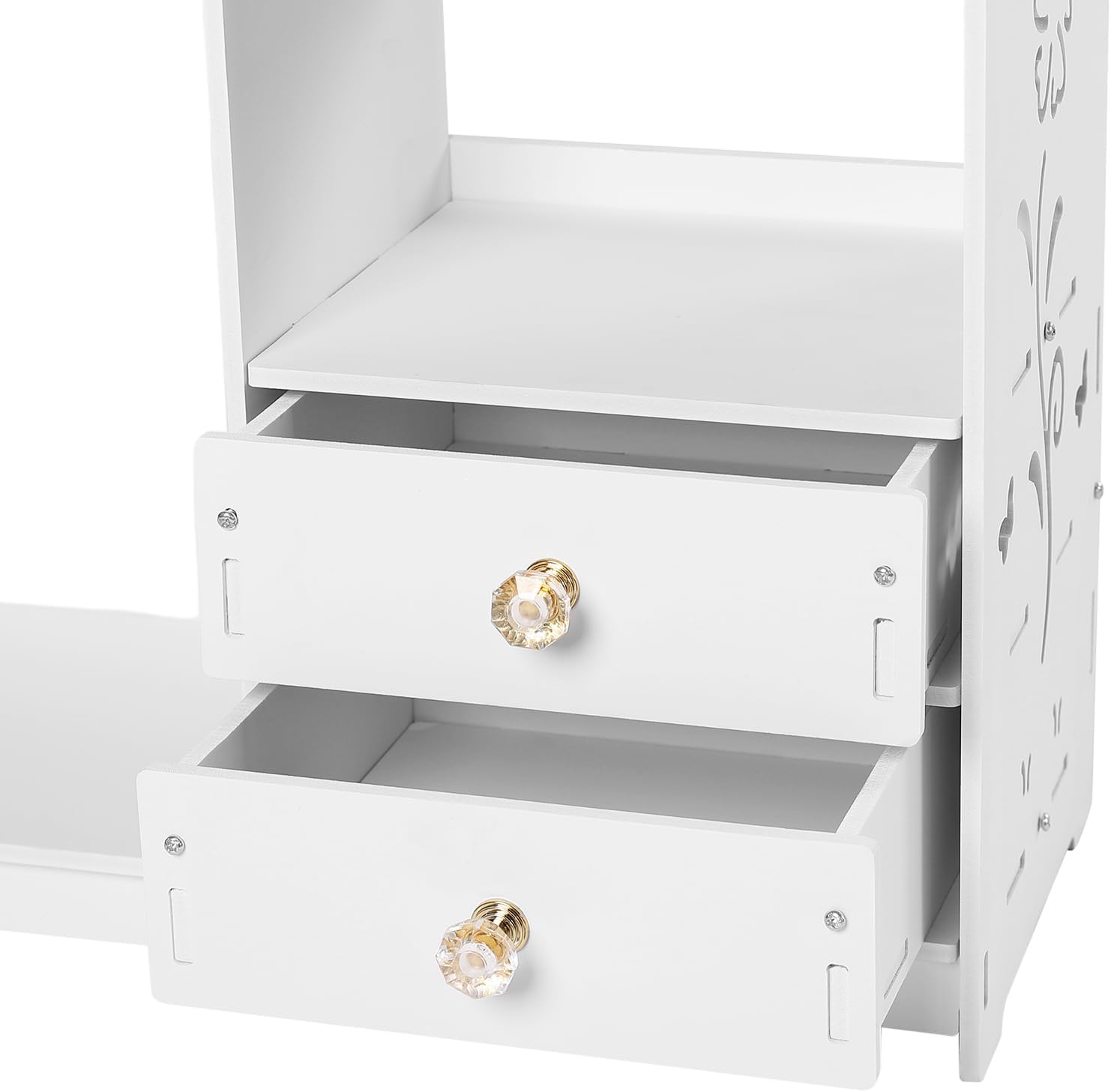ILWorkTLs Bathroom Wall Cabinet with Drawer White
