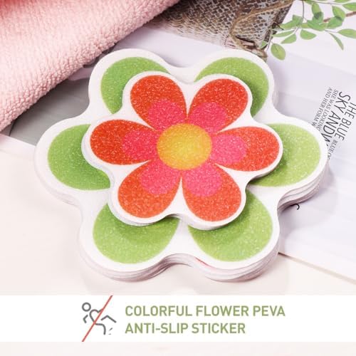 TOPBATHY Flower Decals 10pcs Daisy Bath Stickers
