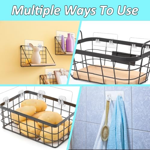 cobee 8 Pcs Shower Caddy Adhesive Hooks 1