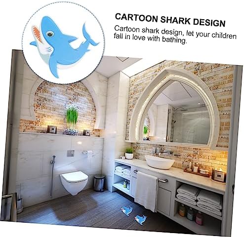 Ciieeo Anti Slip Tub Stickers 5pcs Shark Design