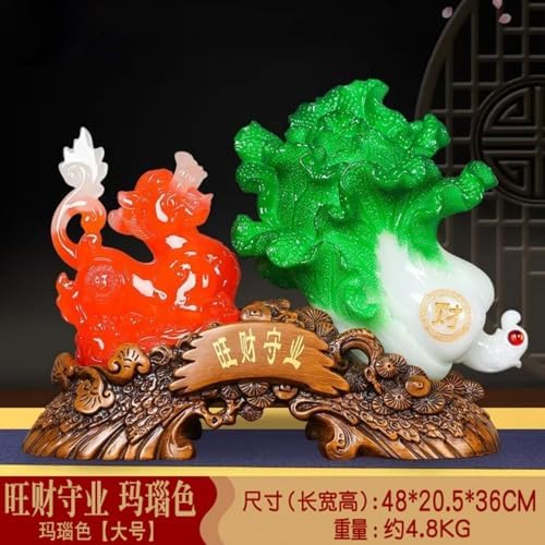Chinese Feng Shui Resin Wealth Statues for Home and Office
