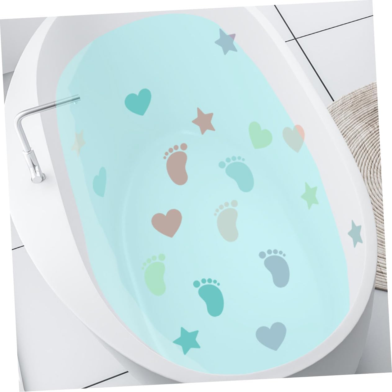 Ciieeo Non-Slip Bath Tub Decals 12 Sheets