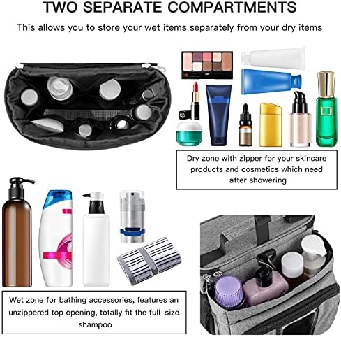 Bukere Portable Shower Caddy for Travel and Dorm Use