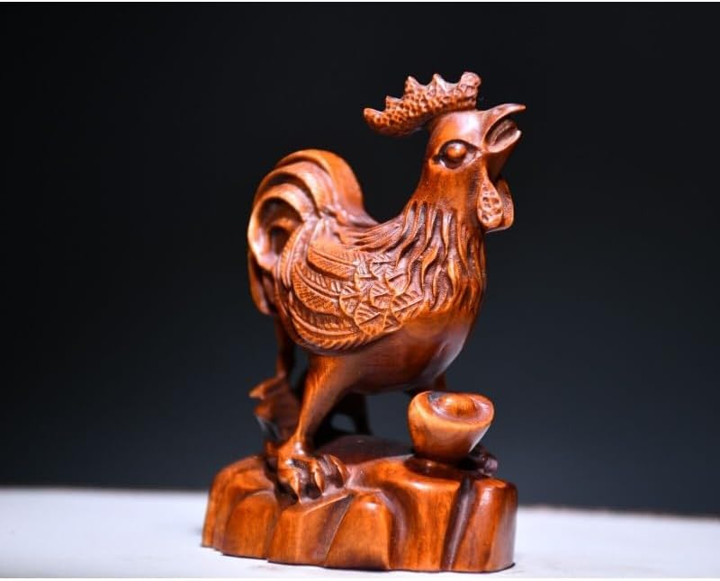 Boxwood Zodiac Chicken Statues Handcrafted Home Decor