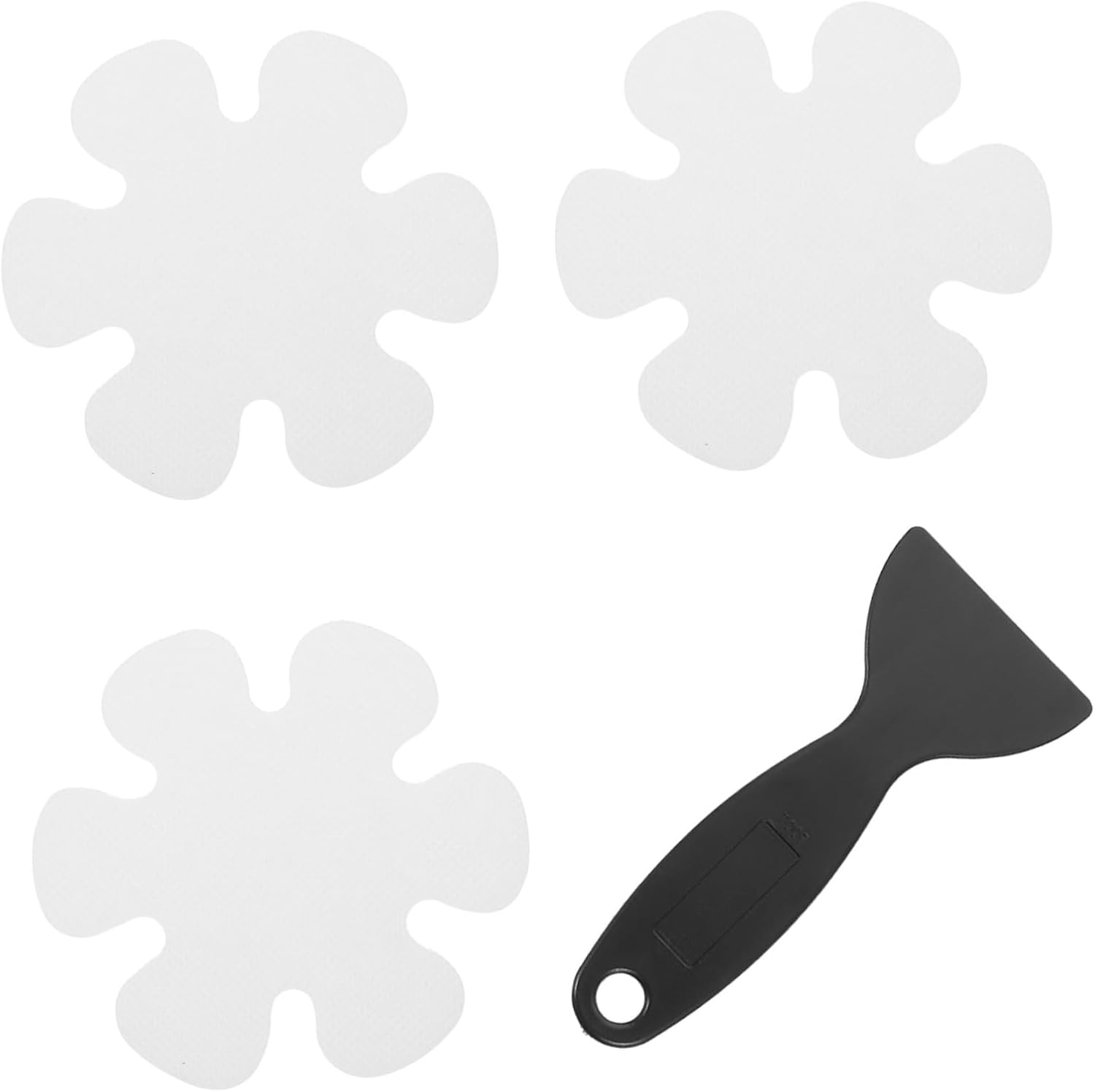 PRETYZOOM 1 Set Flower Shaped Non-Slip Bathtub Floor Stickers