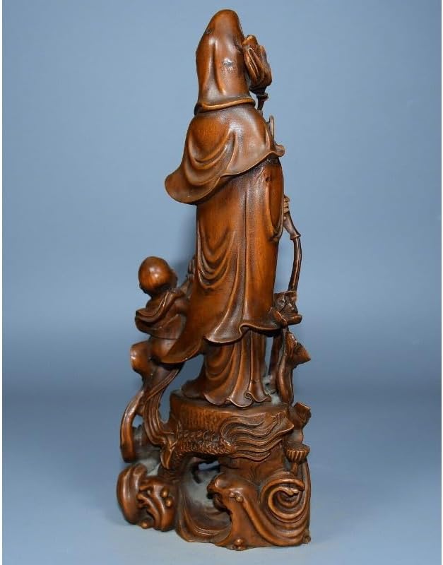 LimpaC Collection Mini Boxwood Kwan-Yin Statue