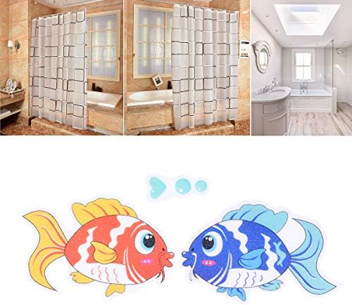 8pcs Stickers Anti-Slip Cartoon Fish Bat Decals
