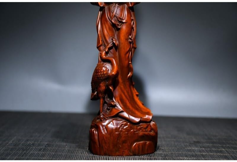 LimpaC Handcrafted Boxwood Ma Gu Longevity Statue